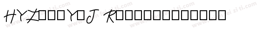 HYZongYiJ Regular字体转换